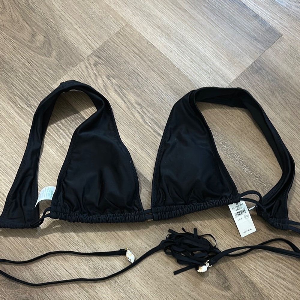 Black Triangle Bikini Top